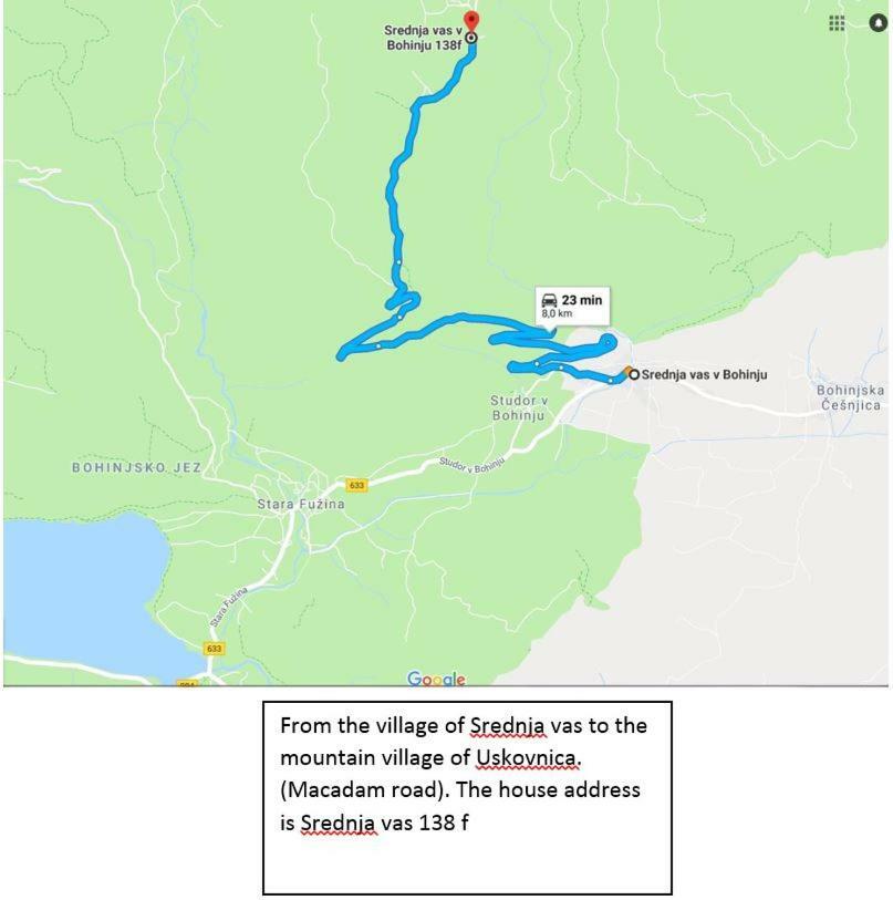 Holiday Home Srednja Vas Средня Вас-у-Бохіню Екстер'єр фото